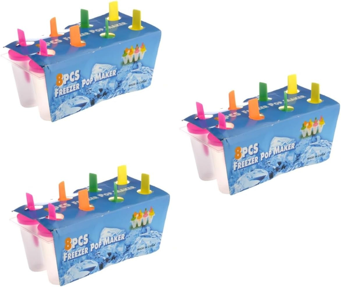 24 Pcs Popsicles Molds Ice Maker Machine Ice Maker Mold Ice Cream Freezer  MAGICLULU As Shownx3Pcs Mediumx3Pcs 